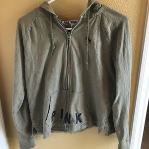 PINK full-zip hoodie